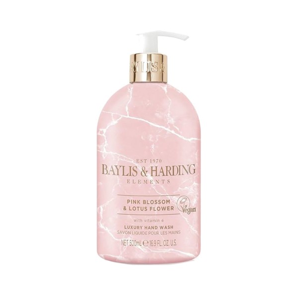 BAYLIS & HARDING HAND WASH ELEMENTS PINK BLOSSOM AND LOTUS FLOWER