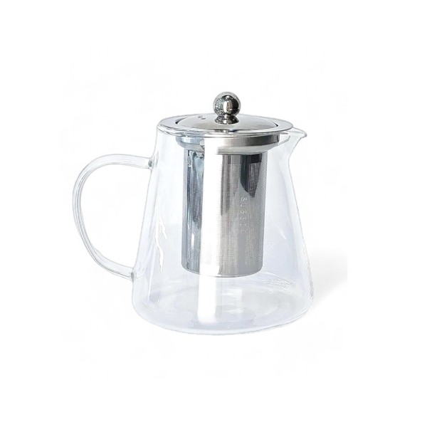 360  DOUBLE WALL GLASS TEA KETTLE  W.FILTER 