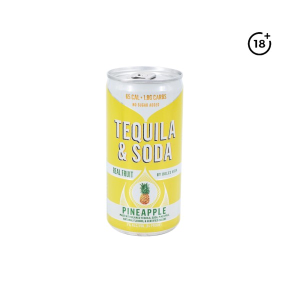 DULCE VIDA TEQUILA AND SODA PINEAPPLE SUGAR FREE