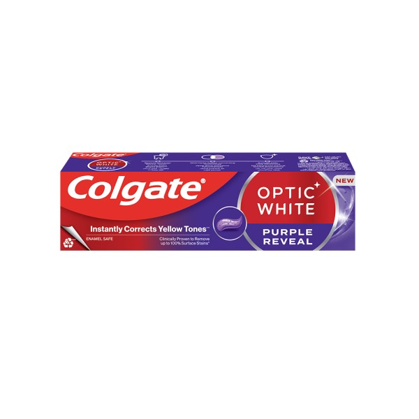 Colgate Whitening Toothpaste Optic White Purple 75 ml