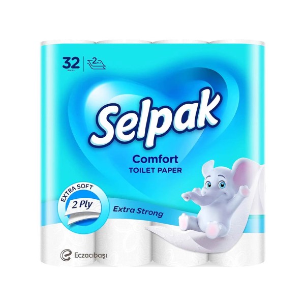 SELPAK TOILET PAPER COMFORT EXTRA STRONG 2PLY