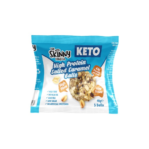 SKINNYFOOD HIGH PROTEIN SALTED CARAMEL KETO BALLS