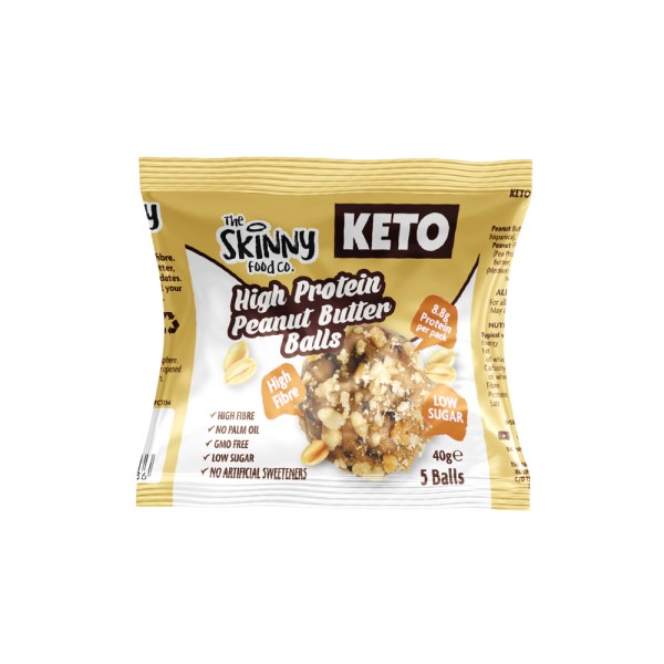 SKINNYFOOD HIGH PROTEIN PEANUT BUTTER KETO BALLS