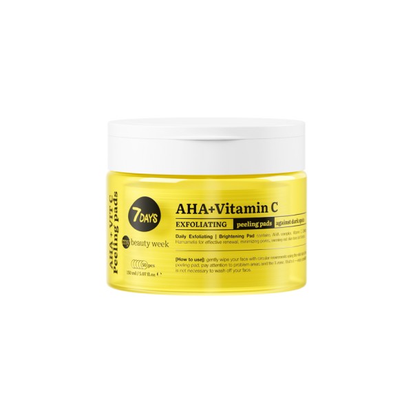 MY BEAUTY WEEK FACE EXFOLIATING PEELING PADS AHA+VITAMIN C