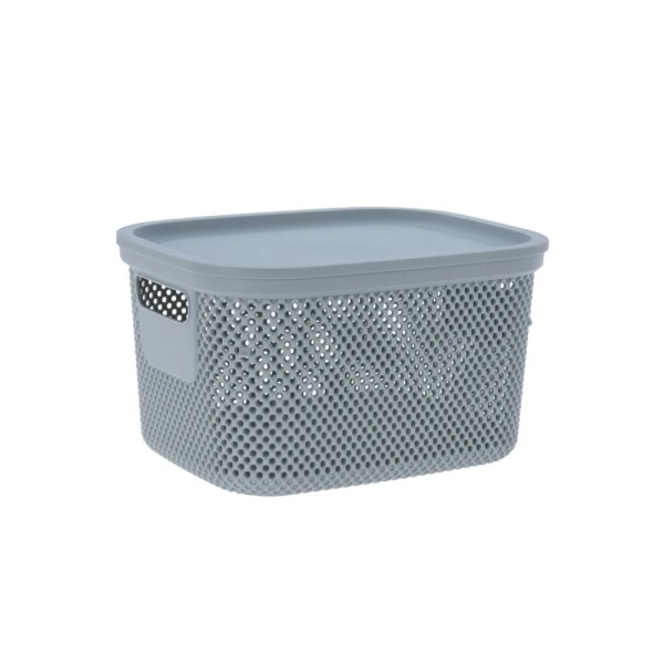 KOOPM STORAGE BOX WITH LID 6L 4ASSORTED