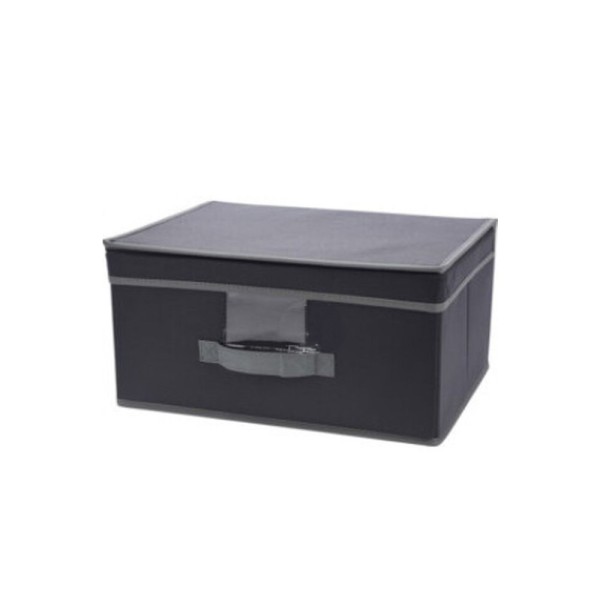 STORAGE SOLUTION STORAGE BOX WITH FLIP LID GREY