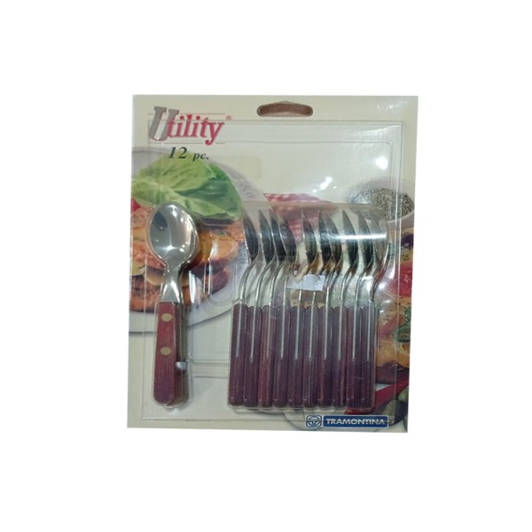 TRAMONTINA POLYW RED TEA SPOON SET
