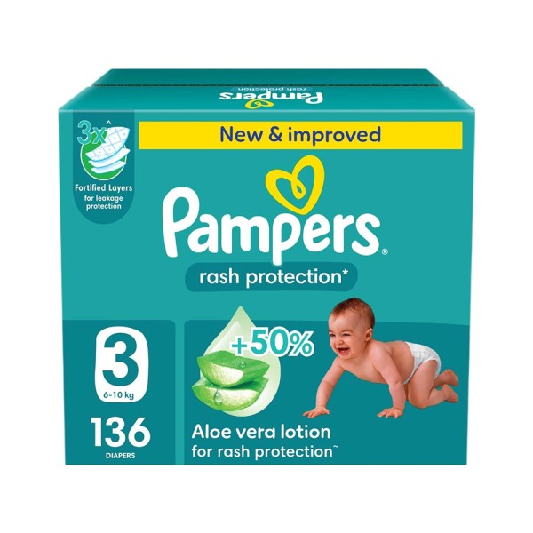 PAMPERS MEGA BOX BABY DIAPERS SIZE3 6-10KG