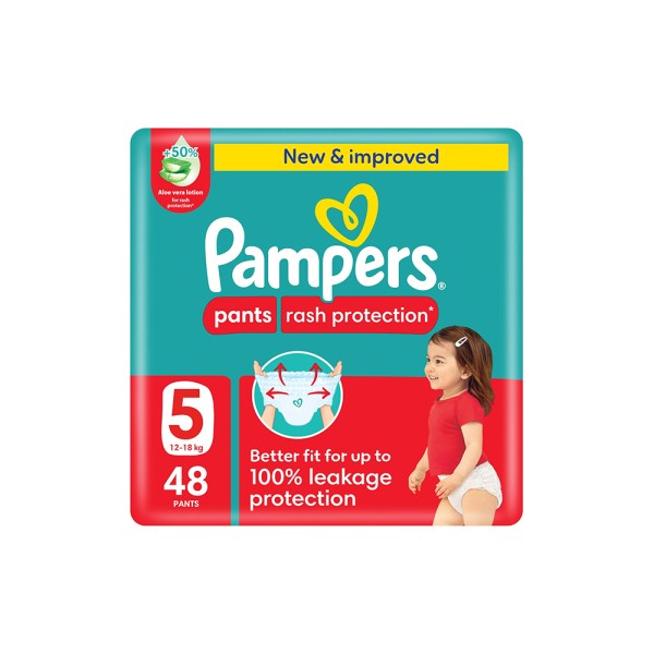 PAMPERS BABY PANTS SIZE5 12-18KG