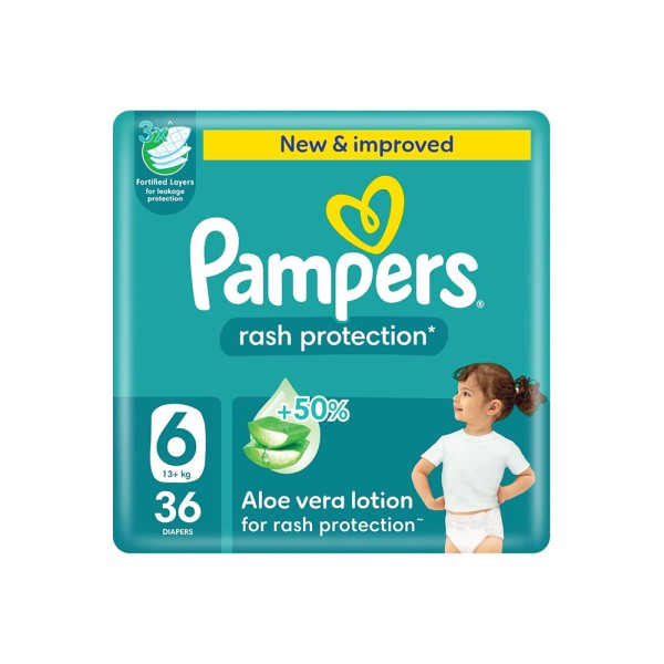 PAMPERS BABY DIAPERS SIZE6 13+KG