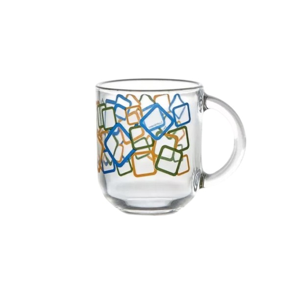 LUMINARC GLASS MUG TROQUET BOXY MANIA SET 250ML