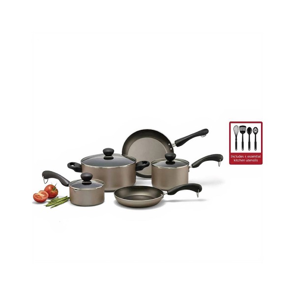 MUSCADET PRESTIGE COOKWARE SET NONSTICK24+16+14+20+24CM+UTENSILS