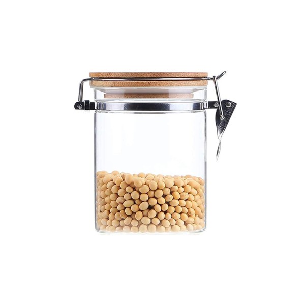 360 GLASS JAR W.WDN PRESSURE LID 