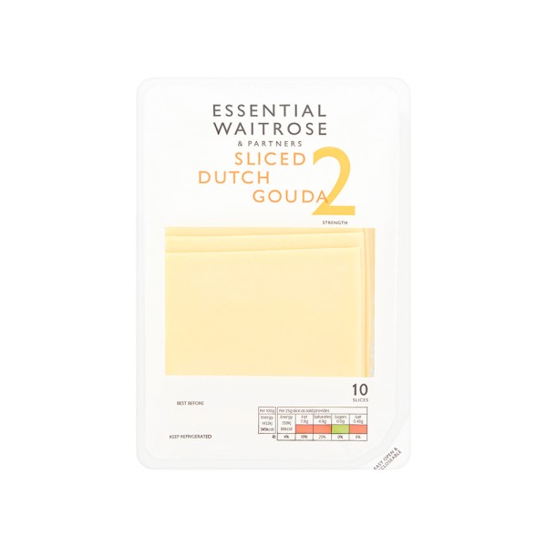 WAITROSE SLICED DUTCH GOUDA