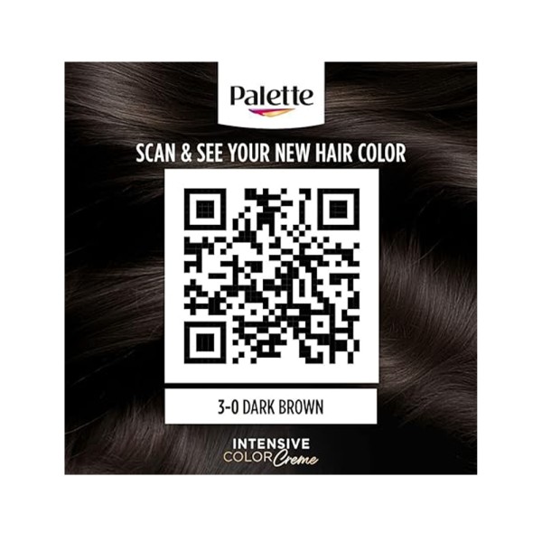Palette Intensive Hair Color Cream With Liquid Keratin 3-0 Dark brown
