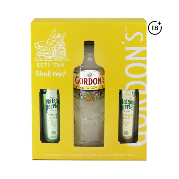 GORDONS SPECIAL LONDON DRY GIN +2MAISON PERRIER FREE