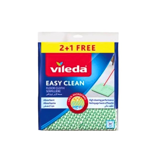 Vileda Floor Cloth Green 2+1