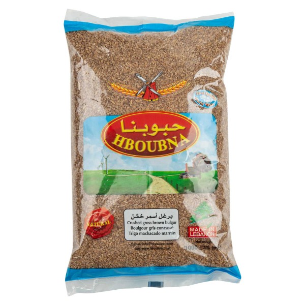 Hboubna Brown Coarse Bulgur 1000G 141646-V001 by Libanlait
