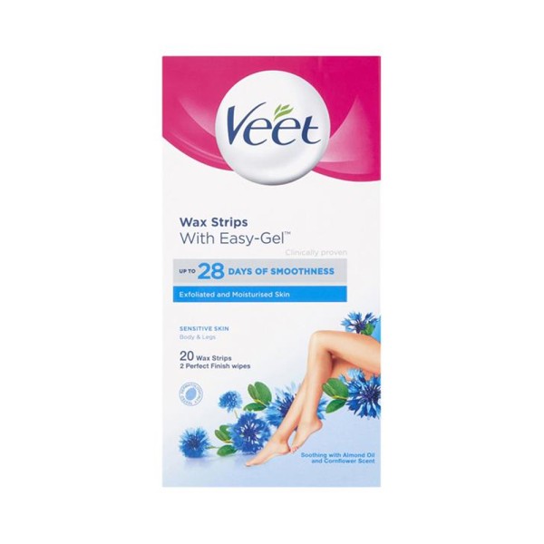 VEET PRFSNL WX STRPS LEGS+BODY FOR SNSTV SKN 20WS+4WIPS
