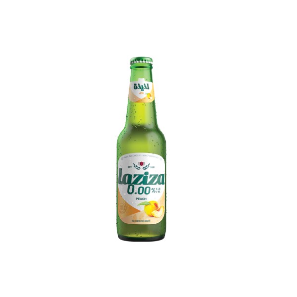 LAZIZA PEACH MALT BEVERAGE N/ALC