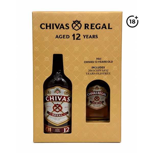 CHIVAS REGAL WHISKY+20CL 18YEARS FREE