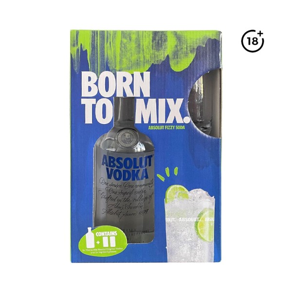 ABSOLUT VODKA + LONG GLASS