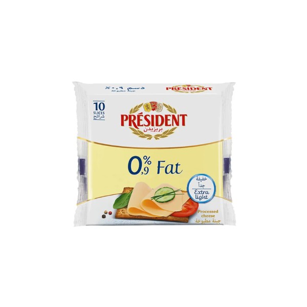 PRESIDENT CHEESE SLICES 0FAT