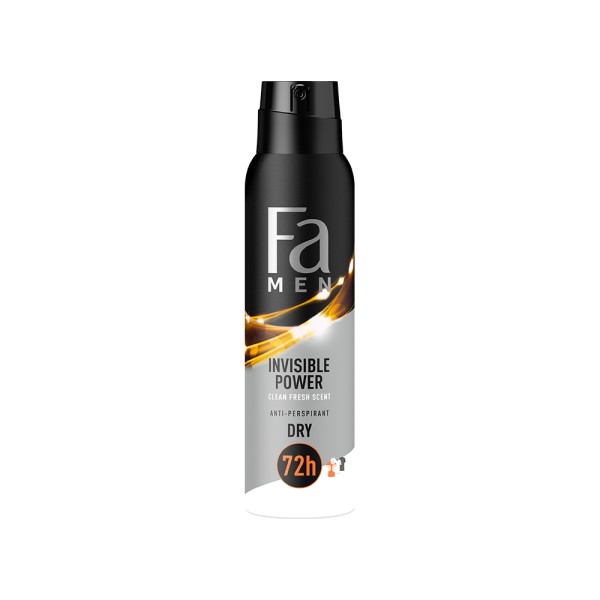 FA DEO SPRAY INVISIBLE MEN