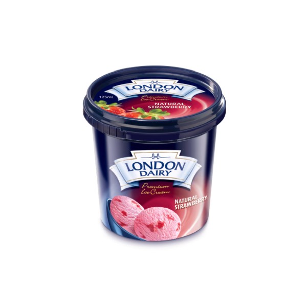 LONDON DAIRY NATURAL STRAWB.CUP I CRM