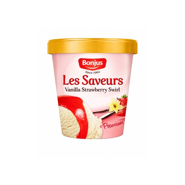 LES SAVEURS VANILLA STRAWBERRY SWIRL