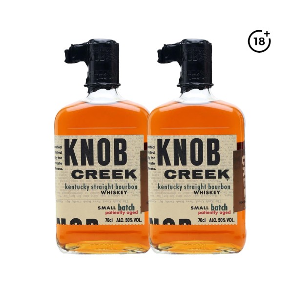KNOB 2 X CREEK 9Y WHISKY AT 25 PCNT
