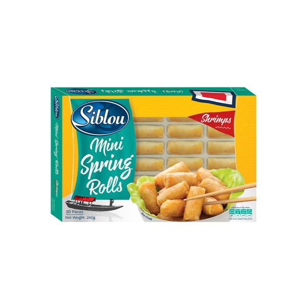 SIBLOU MINI SHRIMPS SPRING ROLLS