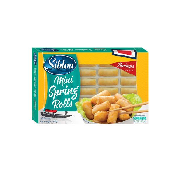 SIBLOU MINI SHRIMPS SPRING ROLLS