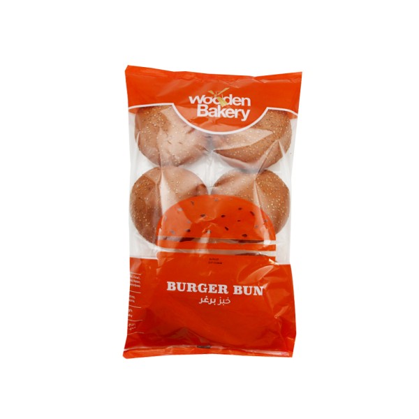 WOODEN BAKERY HAMBURGER BUN 6PCS