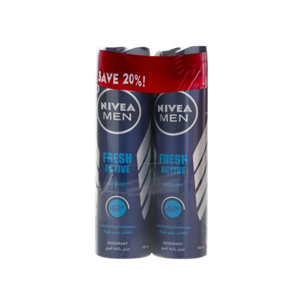 NIVEA 2xDEO SPRAY FOR MEN -20 PCUT