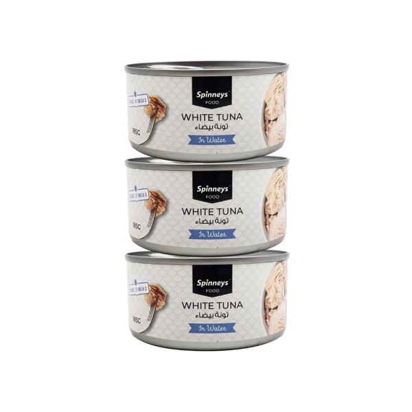 SPINNEYS 3XWHITE MEAT TUNA IN WATER