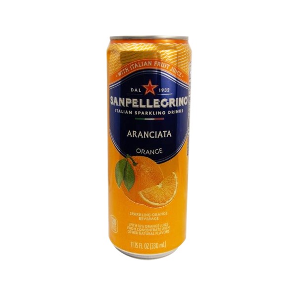 SAN PELLEGRINO SPARKLING ARANCIATA CAN