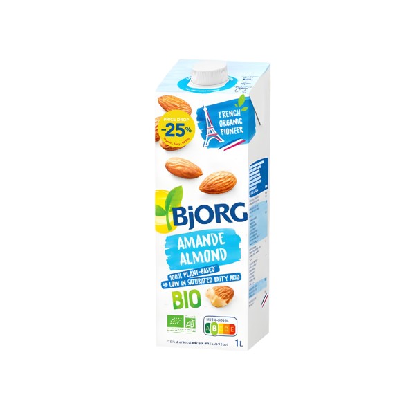 BJORG LAIT D AMANDE -25PCUT