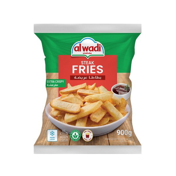 Al Wadi Al Akhdar Frozen Steak Fries 1kg 432315-V001 by Al Wadi Al Akhdar