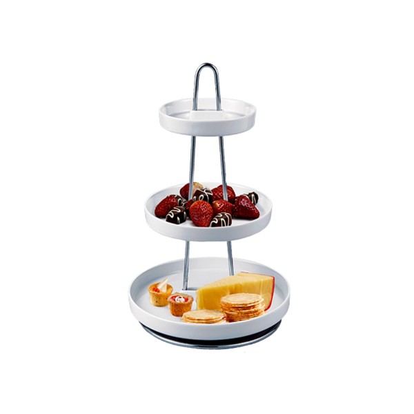 CASALINGA PORCELAIN SERVING PLATER 3 TIERS
