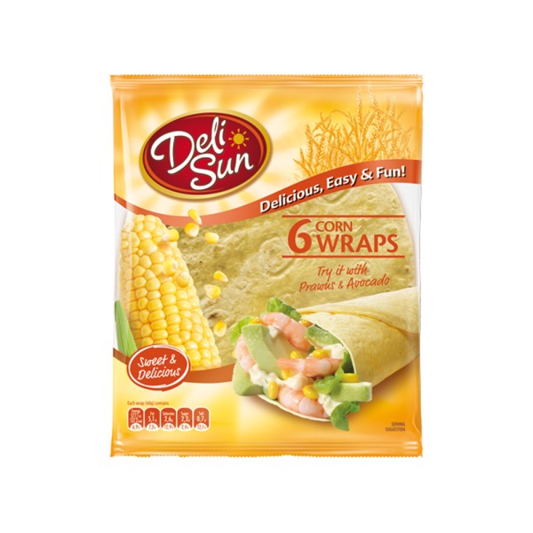 Deli Sun Corn Tortilla 6 Wraps 360G 432527-V001 by Deli Sun
