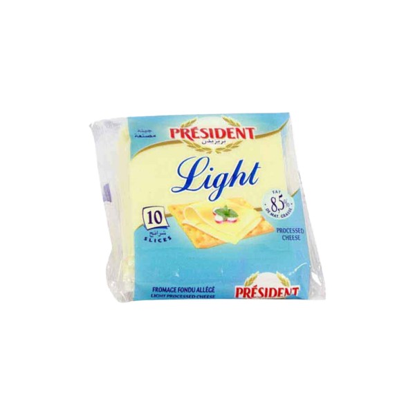 PRESIDENT SLICES CHEESE LIGHT