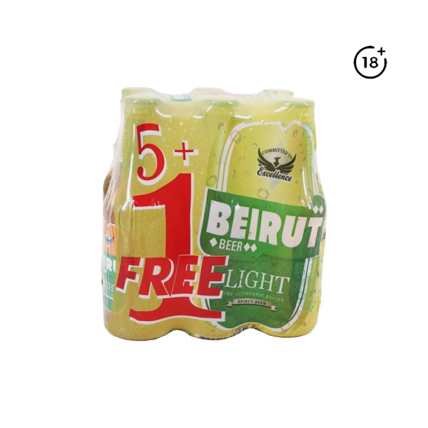 BEIRUT LIGHT BEER GLASS 5+1 FREE