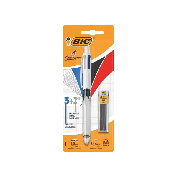 BIC STYLO 4 COULEURS 3EN1