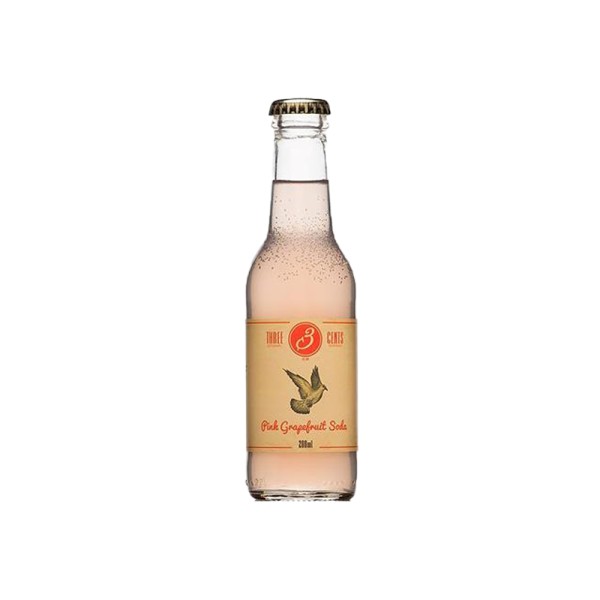 THREE CENTS PINK GRAPEFRUIT SODA
