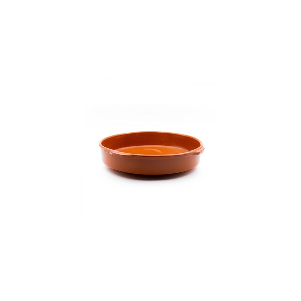 CORZANA TERRACOTTA ROUND DISH W.HANDLE