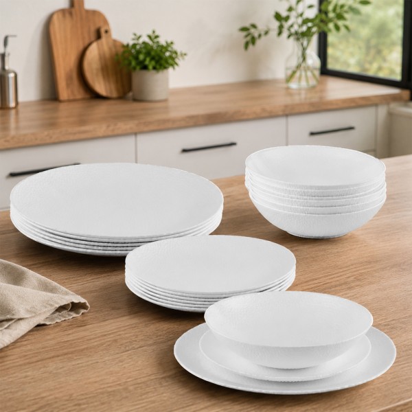 BORMIOLI COCONUT OPAL DINNER SET