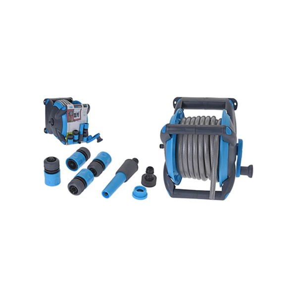 PRO-GARDEN GRDNHOSE HLDR W/HOSE+5CONCTORS