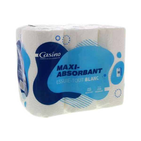 CASINO ESSUIE TOUT BLANC 3 PLIS