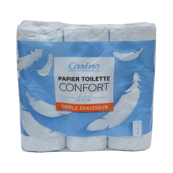 CASINO PAPIER HYGIENIQUE BLANC 3PLIS